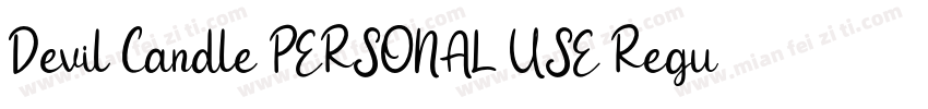 Devil Candle PERSONAL USE Regula字体转换